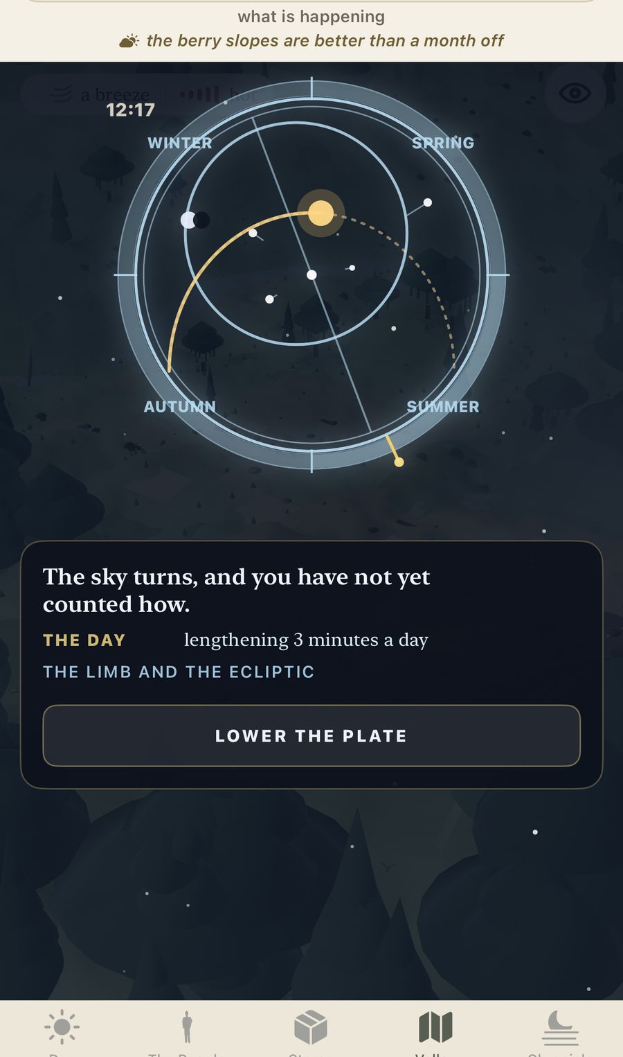 The sky plate: an astrolabe cut for this valley's own latitude